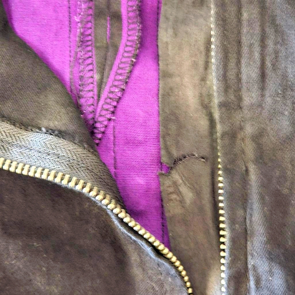 Lip Service Corset Vest Black Purple Striped Fur Collar Size Rare Vintage Punk - Picture 6 of 10